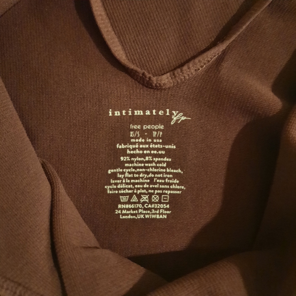 Free People Intimately One To Watch Women's Chocolate Romper - Picture 2 of 8